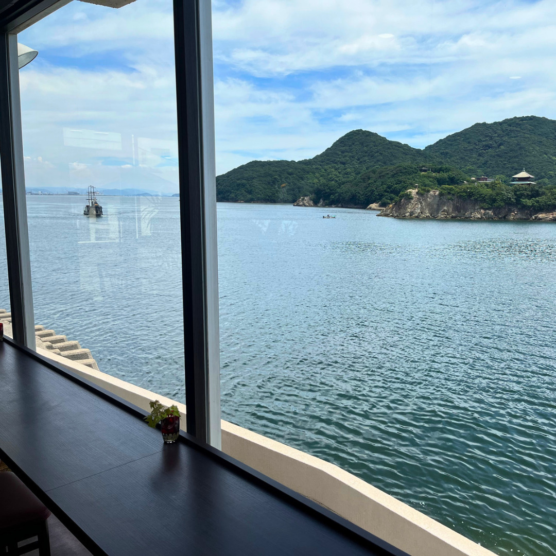 福山、カフェ&ギャラリーSHION（シオン、しおん、潮音）からの眺望