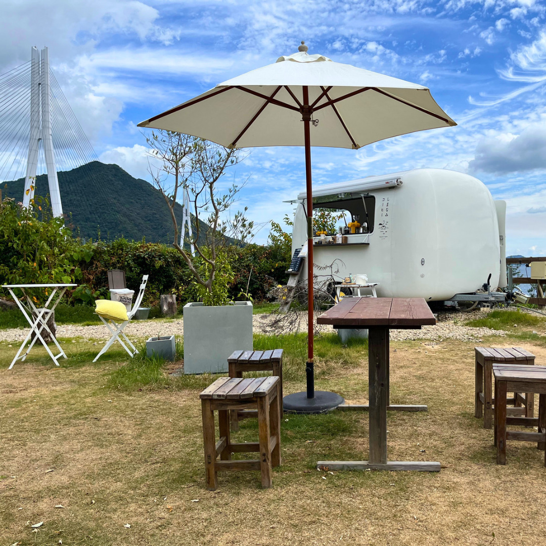 【大三島】しまなみコーヒーの外観と景色